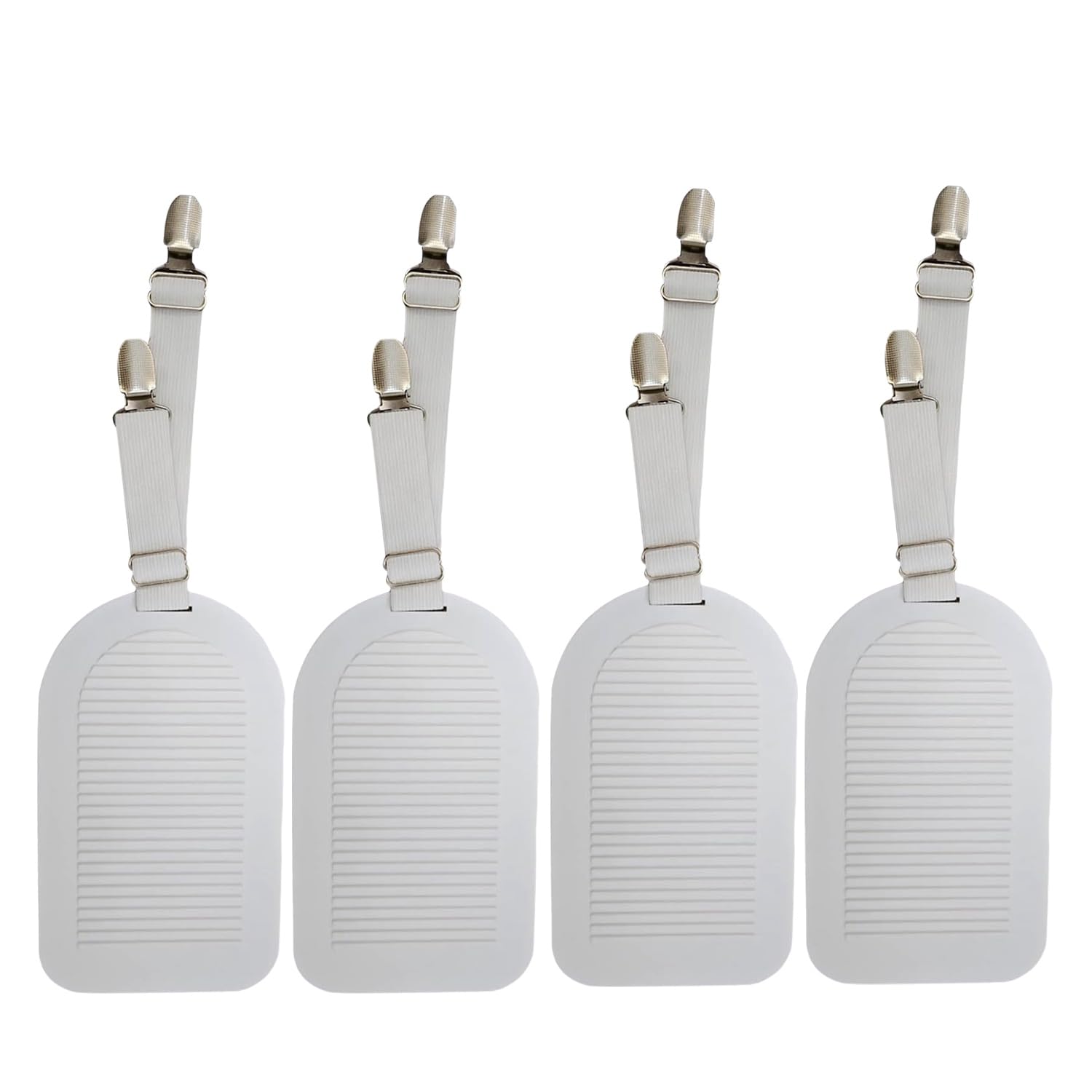 CTRLZS Bed Sheet Holders Straps Keep Sheets Tight,4pcs Adjustable Fitted Sheet Clips Fastener Suspenders Elastic Gripper Holder