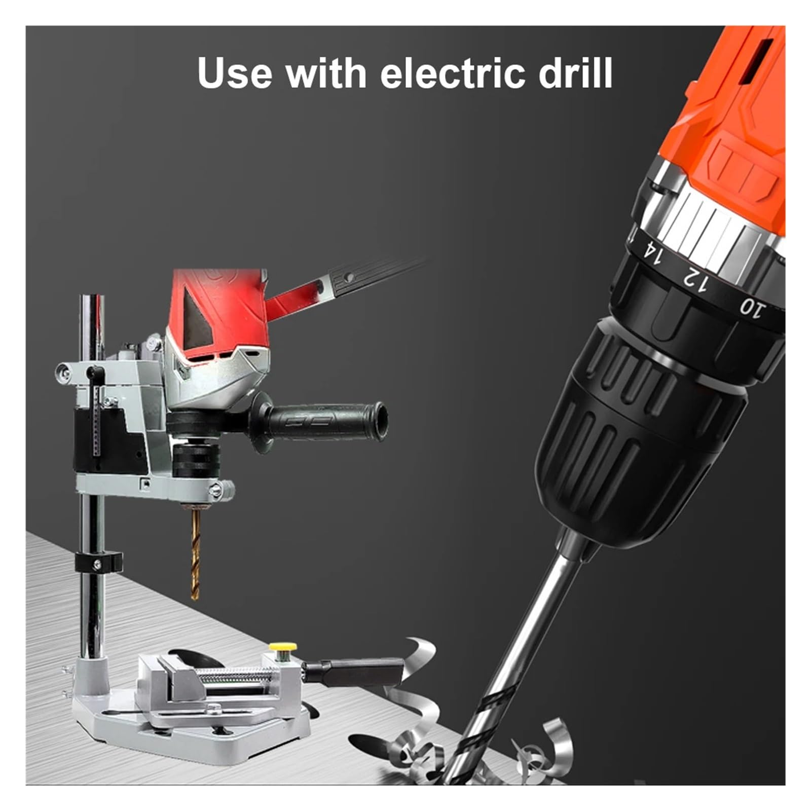 Multi-function Electric Drill Stand Vise Bracket Woodworking Bench Table Top Drill Table Bench Woodworking Grinder Accessories Szeroki zakres zastosowań(Large bracket)