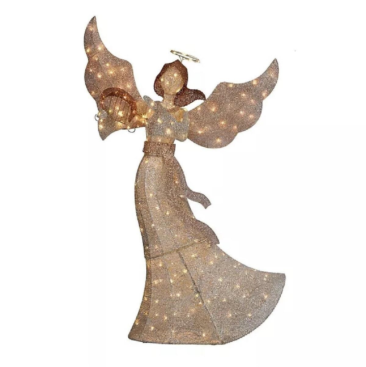Member's Mark Pre-Lit 6FT Twinkling Angel with 180 LED Lights