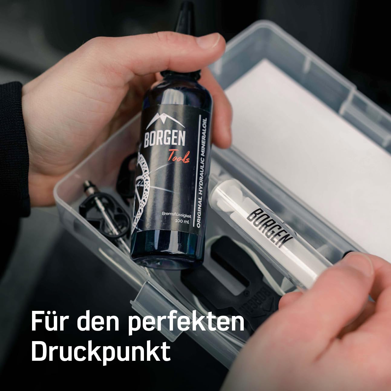 Borgen Entlüftungskit für Magura hydraulische Scheibenbremsen I Fahrrad Bremsen Service Kit I Entlüftungsset mit Schritt für Schritt Anleitung für das perfekte entlüften der Fahrradbremse