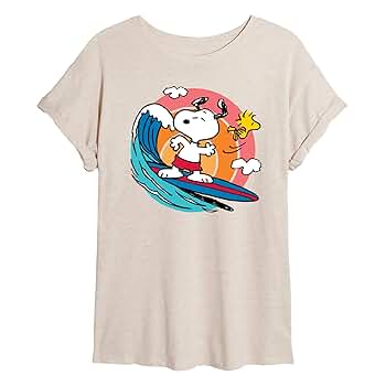 HYBRID APPAREL - Peanuts - Snoopy Woodstock Surf - Women's