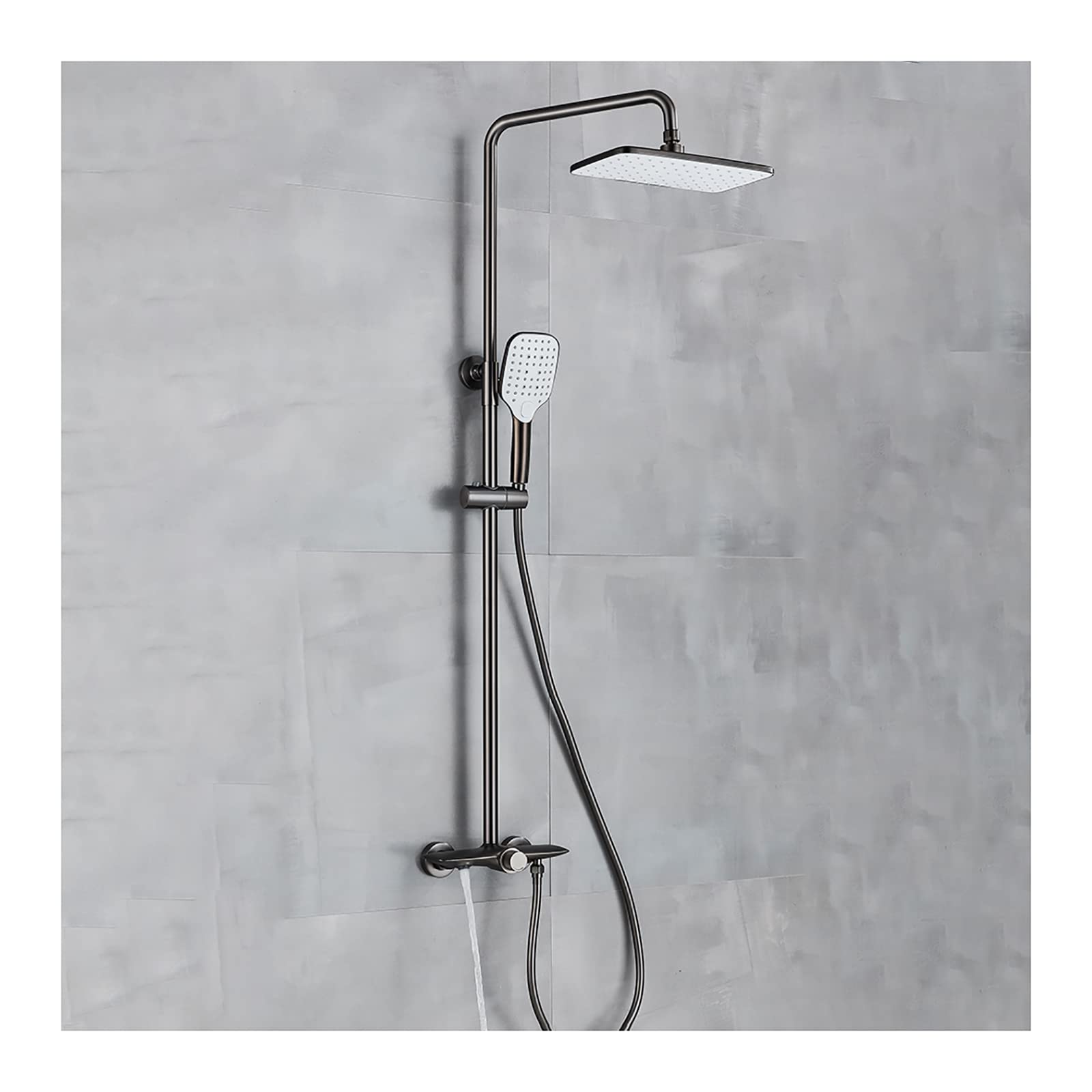 Système de douche effet pluie et mitigeur monocommande à grand débit jet doux