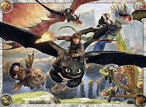 Ravensburger Kinderpuzzle - 10015 Drachenzähmen leicht gemacht - Dragons-Puzzle für Kinder ab 7 Jahren, mit 150 Teilen im XXL-Format, Yellow – Bild 3