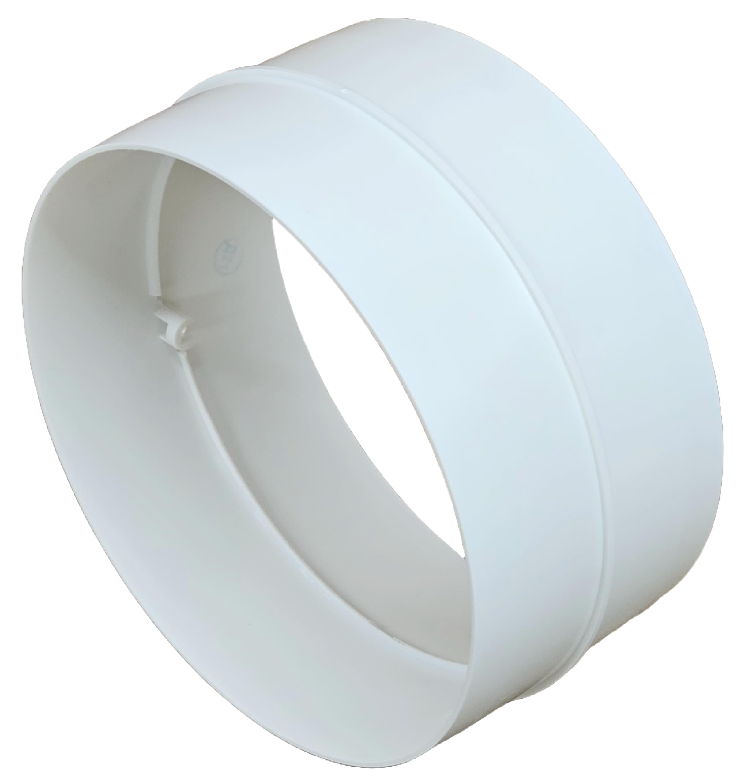 Fantronix Men's White 125Mm (5 Inch) Round Duct Connector – Plastic Ventilation Coupler For Duct Pipe & Flexible Hose, Extractor Fan & Hvac Ducting