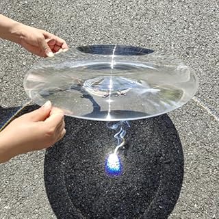 Fresnel Lens Large, 400mm Diameter, 240mm Focal Length - Physics Classroom Death Ray, Magnifying Sheet Fire Starter for Solar Heating, Oven - Acrylic Lens (Not Glass)