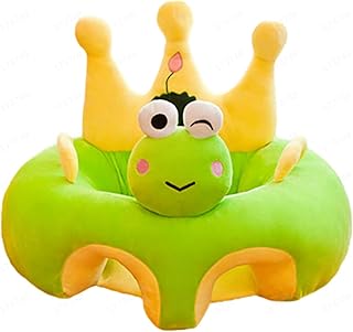 Yuehuam Capa de assento de chão para bebês aprender a sentar capa de cadeira de pelúcia de desenho animado fofo para bebês pequenas (apenas capa, sem enchimento)