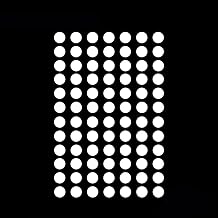 Universal Mouse Skates, 84 Pcs Round Dots, Anti-Sink Cloth Pad Compatible, 6.5mm, Standard PTFE White