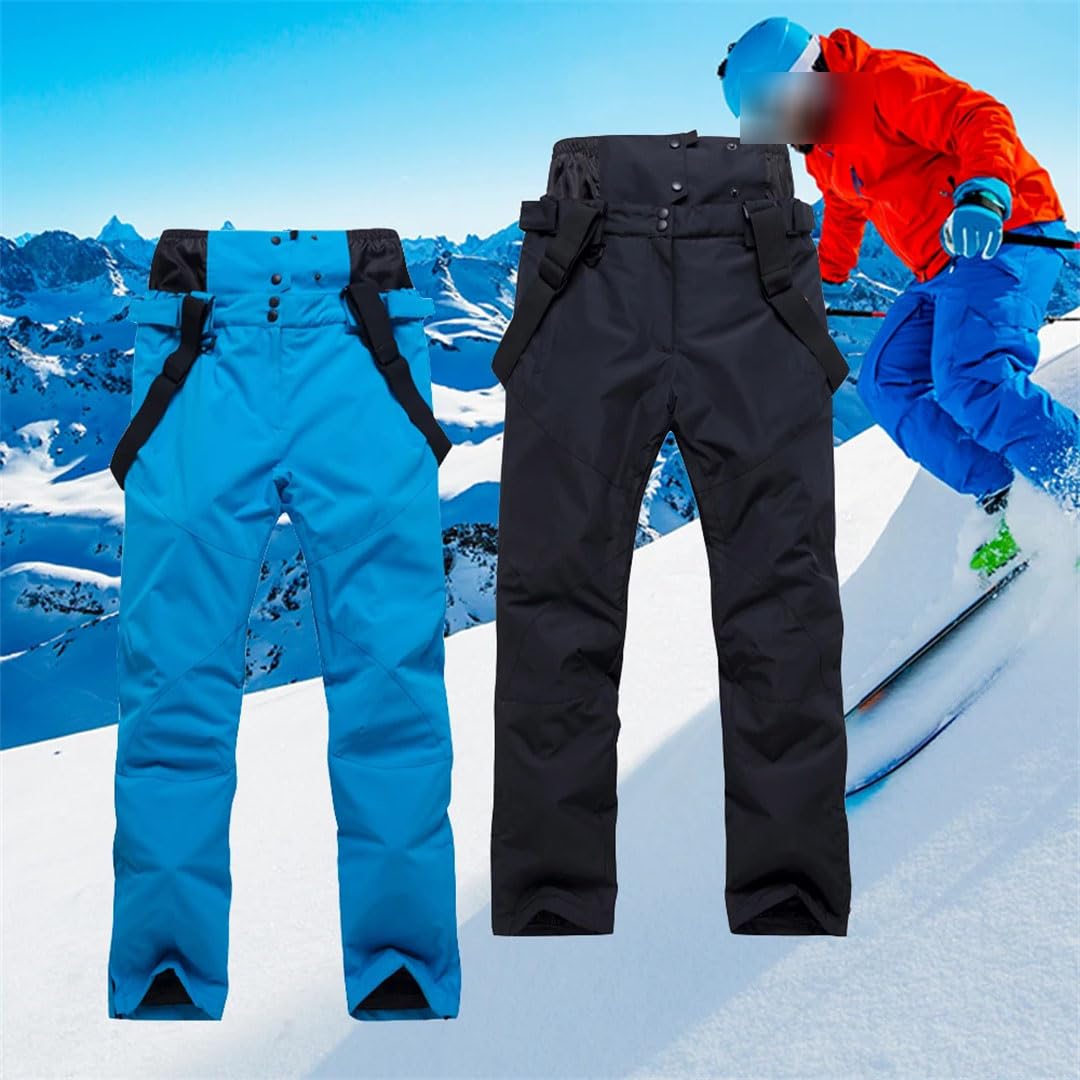 Pantaloni da sci invernali da uomo e da donna, per attività all'aperto, antivento, caldi pantaloni da neve invernali