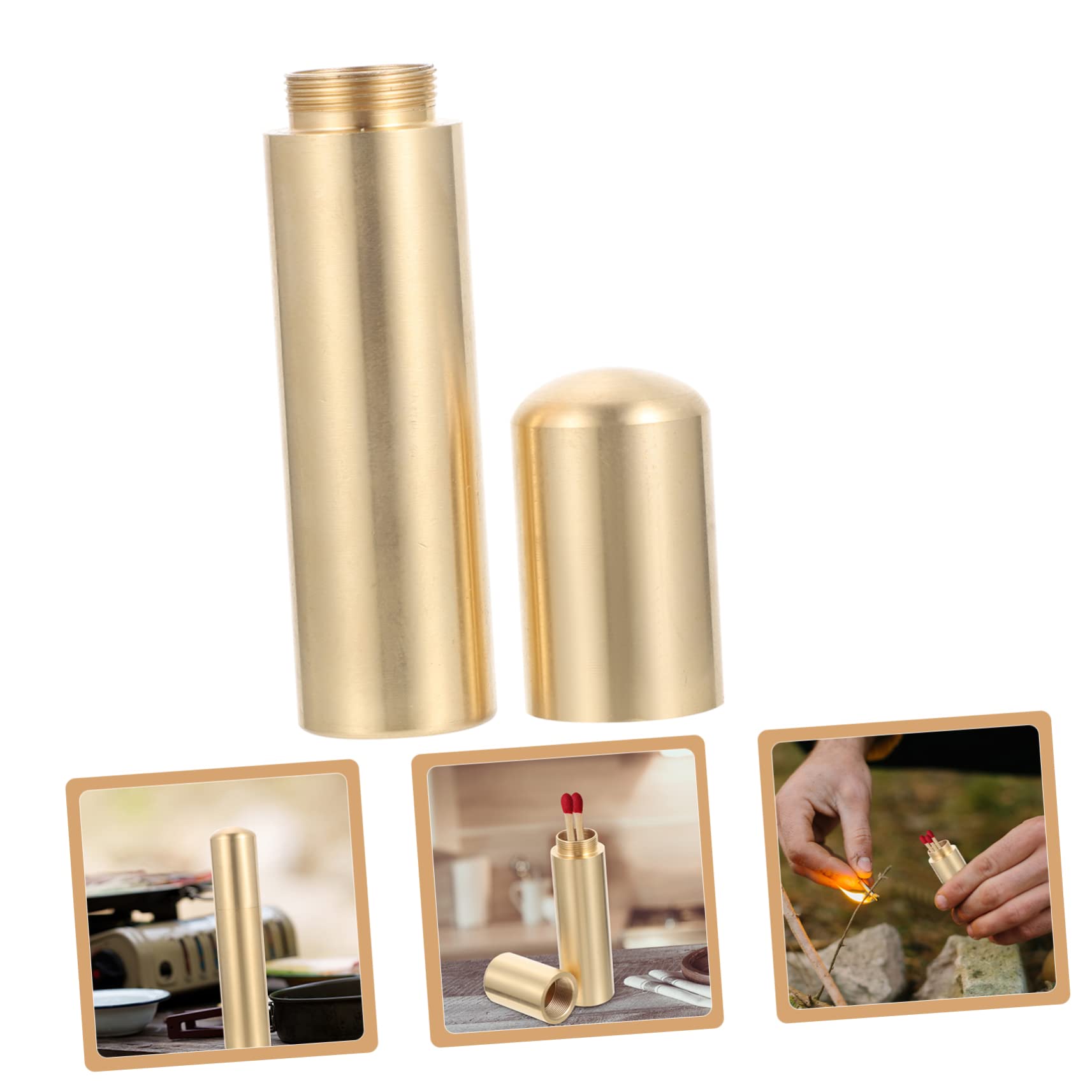 CORHAD Camping Match Box Metal Storage Container Waterproof Survival Tin for Matches for Outdoor Activities