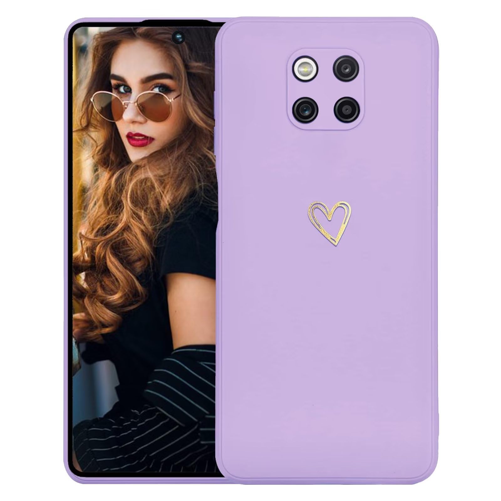 RankOne Custodia per HUAWEI Mate20 (6.53 Inches) Cover Morbida in Silicone TPU - Blu zaffiro