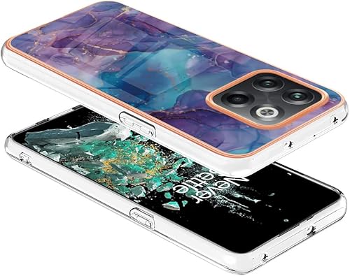 Miniatura 10 de Funda para OnePlus 10T 5G, OnePlus ACE Pro, TPU suave + patrón de mármol IMD diseño delgado mejorado para cámara y protección de pantalla para niñas