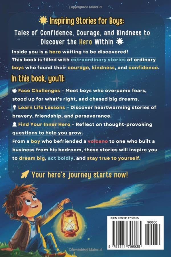 Inspiring Stories for Boys: Tales of Confidence, Courage, and Kindness to Discover the Hero Within: An Amazing Motivational Book for Brilliant Boys ... Change the World (Eleven Worlds to Explore) - Image 2