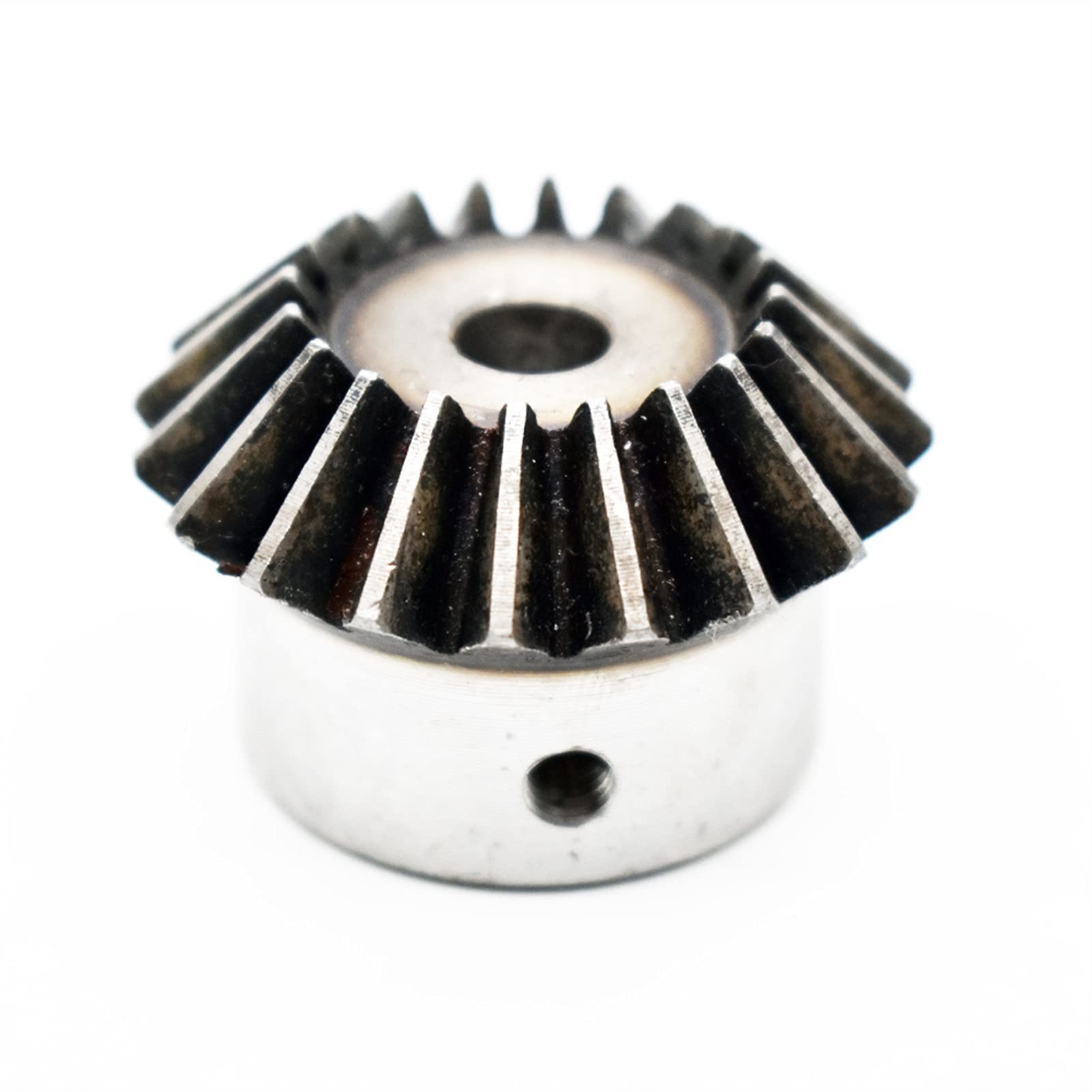 Motorritzel, Zahnrad, Modulritzel, Motorritzel 1:1 Kegelrad 1 Modul mit Innenloch 90-Grad-Antriebskommutierung Stahlzahnräder(1m 30t 15mm)