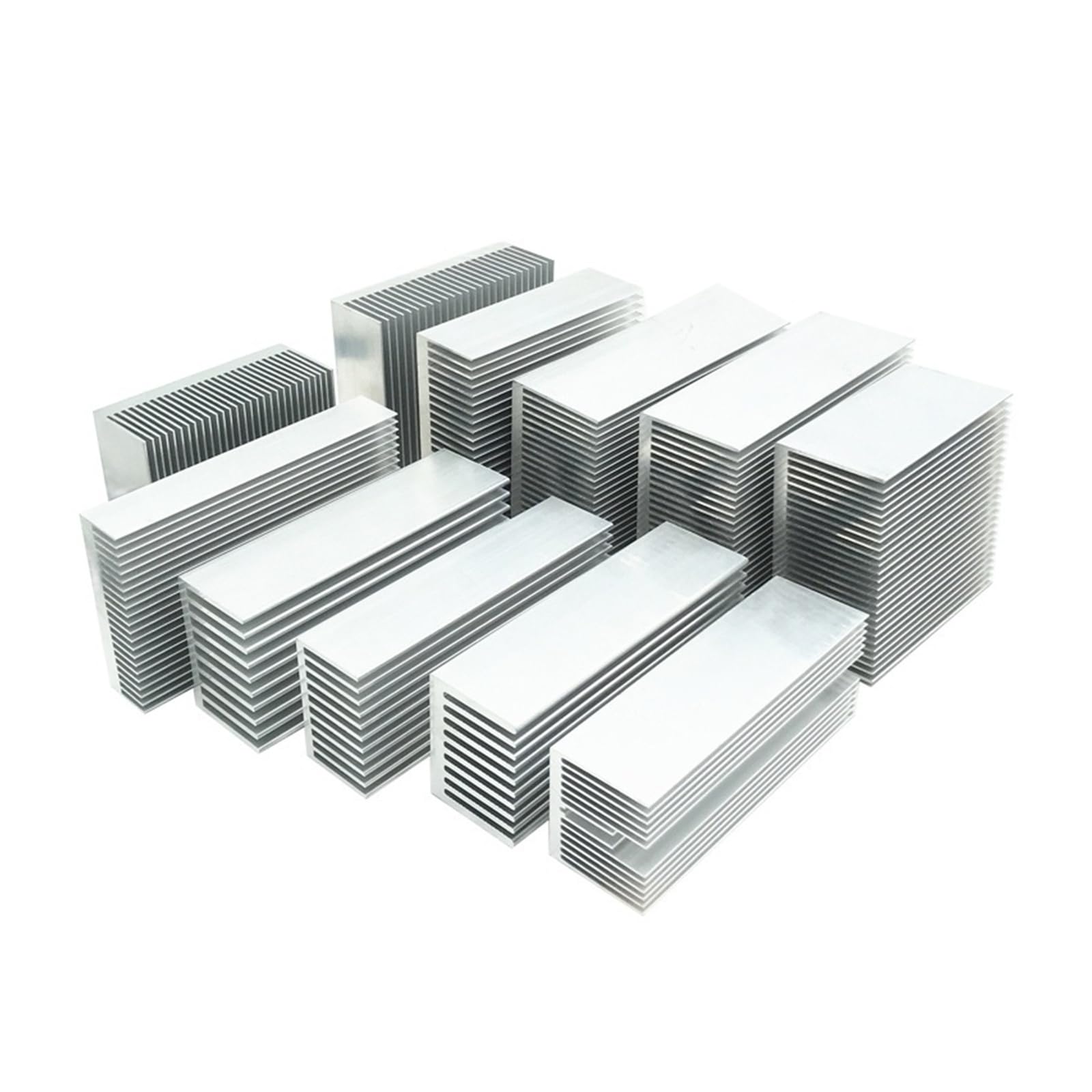 Dissipatore di calore in alluminio estruso per dissipatore di calore con chip elettronico a LED, 115 x 50, 125 x 20,5, 140 x 20 mm, per chip elettronico a LED, raffreddamento e dissipazione del calore