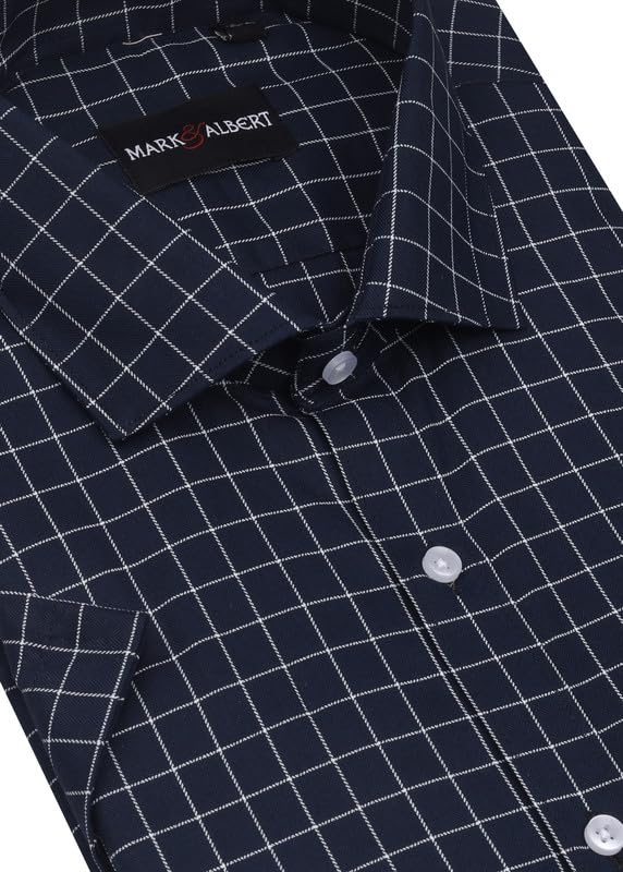 Image of Mark & Albert Men's Half Sleeves Regular Shirt