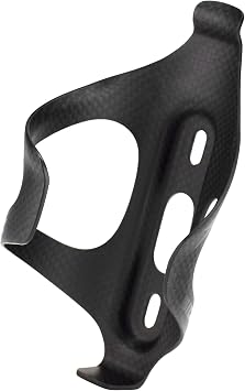XLAB Sidekick Cage Right Side Entry Carbon Water Bottle Holder for Triathlon and Road Bikes 8 Pounds of Grip Force Matte Black