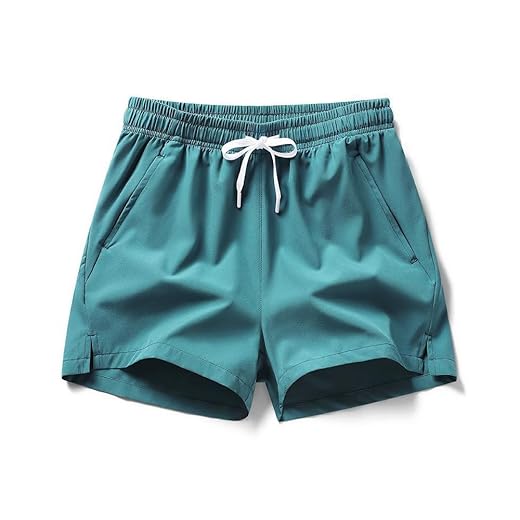 Short masculino casual de 12 cm com bolso leve com cordão para treino atlético short de secagem rápida