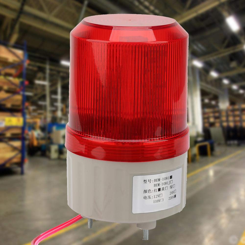 Luce Rotante LED 220V Fafeicy - Spia Lampeggiante Rossa Per Cantieri E Officine - Foto 3