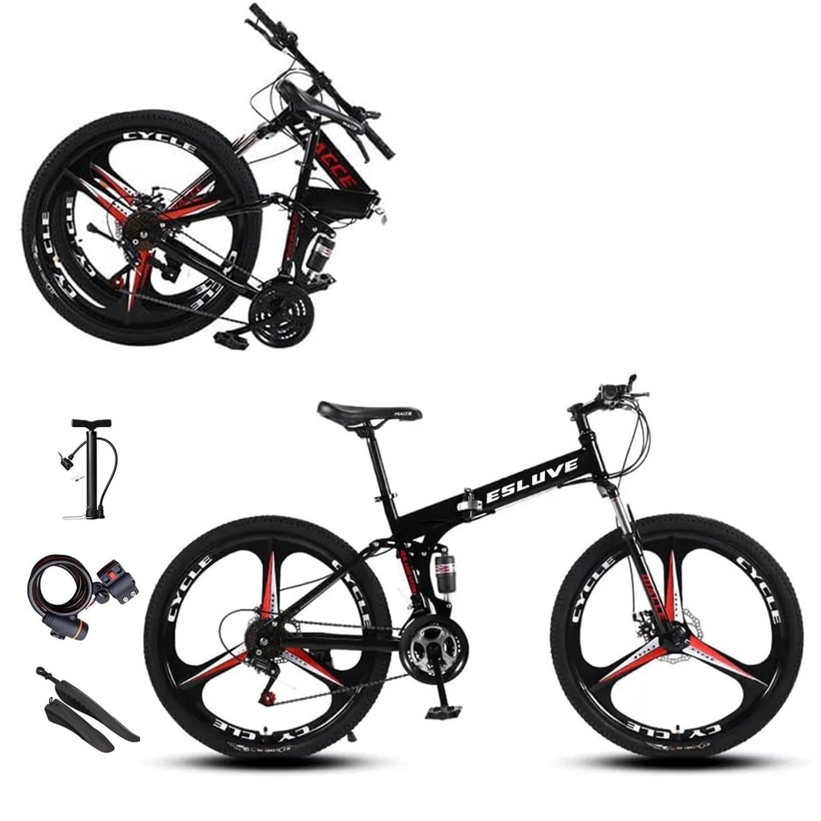 マウンテンバイク 26インチ 軽量 自転車 アウトドア ホワイト 1842