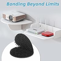 Vista 6 de Art3d 40 juegos de puntos adhesivos de gancho y bucle, 1 pulgada x 1 pulgada. Círculo adhesivo de doble cara, resistente (redondo)