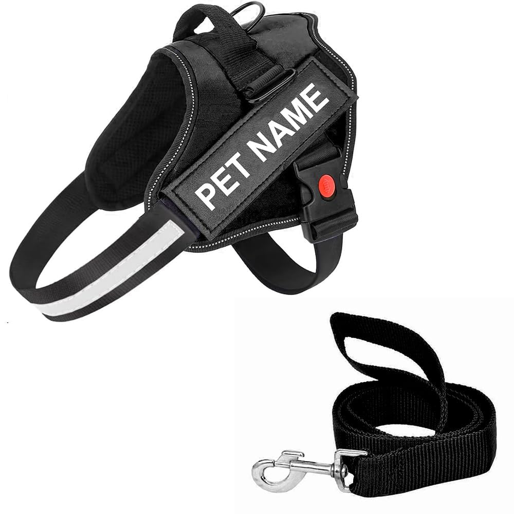 Subaka Customized Dog Belt for Dogs Vest Harness & Leash Combo Set with Pet Name Id, Personalized Dog Belt with Dog Name, Recommended for (Black, Small (5KG-13KG)) (B0DCTRLHBT) Amazon Price History, Amazon Price Tracker