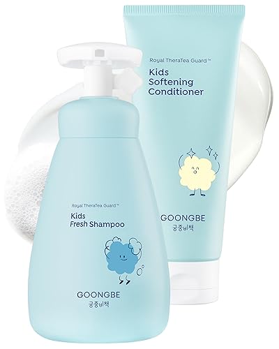 Vista 11 de GOONGBE Champú Sedoso para Niños - Champú Coreano Suavizante para Cabello Infantil - Cabello Brillante y Sedoso para Cabello Débil, Encrespado