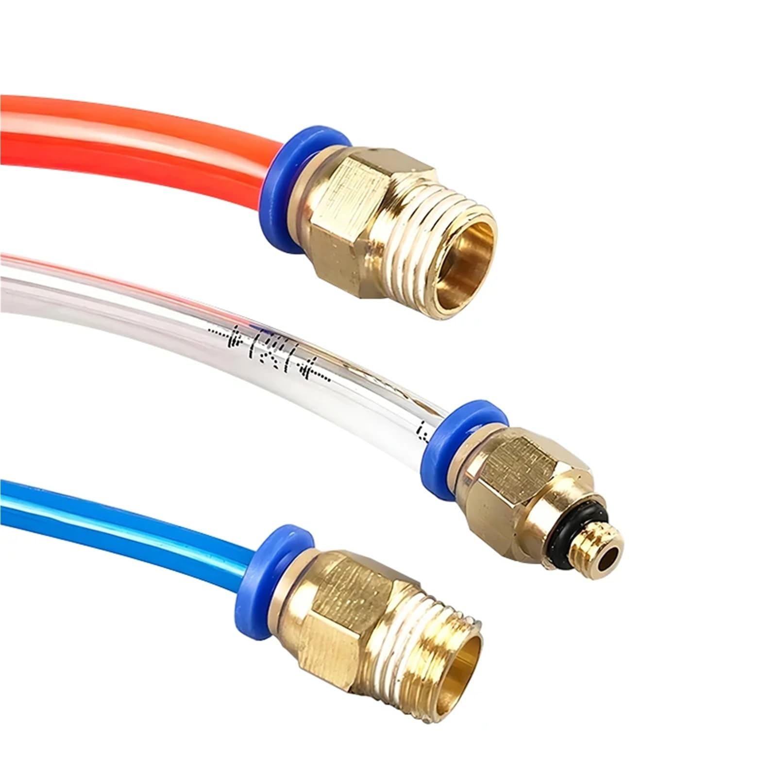 Raccordo pneumatico connettore PC 4/6/8/10/12 mm filettatura 1/8 1/4 3/8 1/2 raccordi per tubi 4-m5 connettori rapidi per tubi 100 pezzi (PC6mm-1I8)