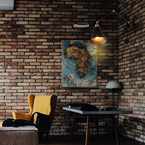 Lámpara de pared industrial americana articulada para iluminación de loft e27 4