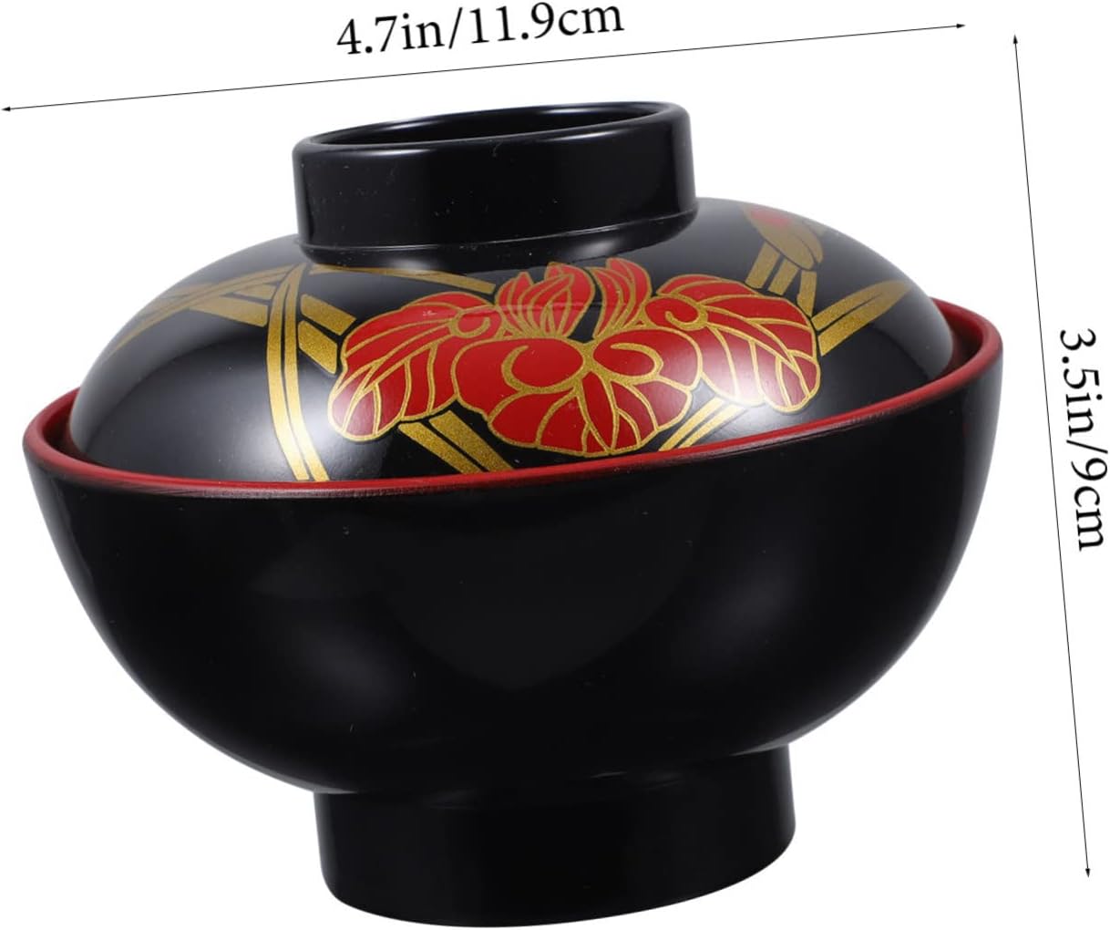 ロシア伝統工芸 ホフロマ塗り 大皿 お椀2個セット X031】北欧