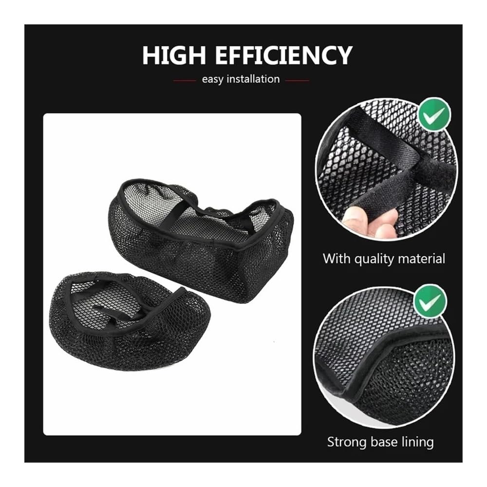 Cuscino Sella Moto Coprisedile in Rete 3D per Hon┐da per NC 750 per NC750 X per NC700X per NC700XD per NC700S Coprisedile con Cuscino in Tessuto di Nylon Antiscivolo