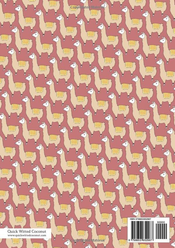 Llama Notebook - Lined Pages - A4 - Premium: (Earth Edition) Fun notebook 192 lined pages (A4 / 8.27x11.69 inches / 21x29.7cm) - Image 2