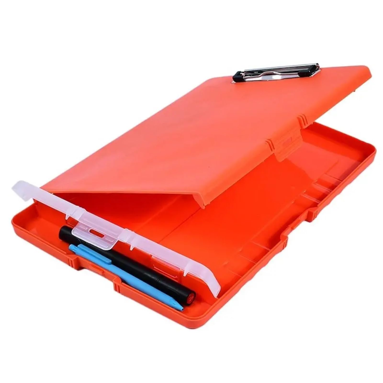 4 pezzi di plastica for appunti, custodia for documenti, cartelle for, blocco note, cancelleria, materiale scolastico for ufficio Per L'ufficio(Orange)