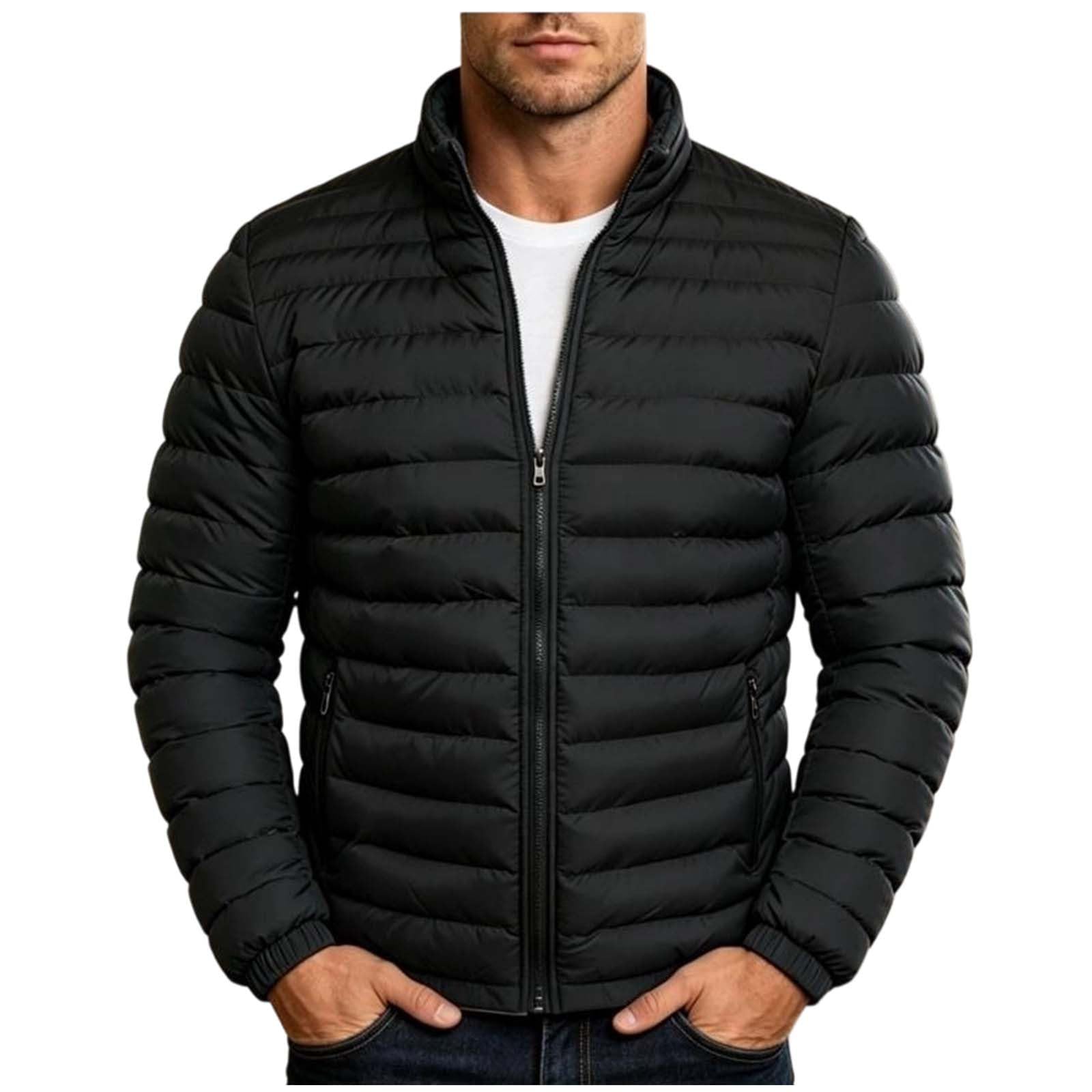 Steppjacke Herren Leicht Winterjacke Warme Hybrid Jacke Pufferjacke