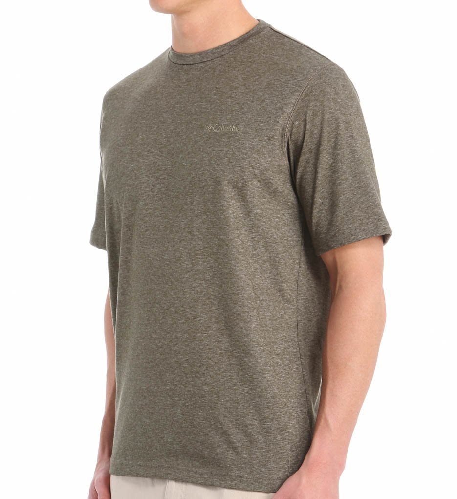 ColumbiaMen's Thistletown Park Crew Hiking Shirt, City Grey Heather