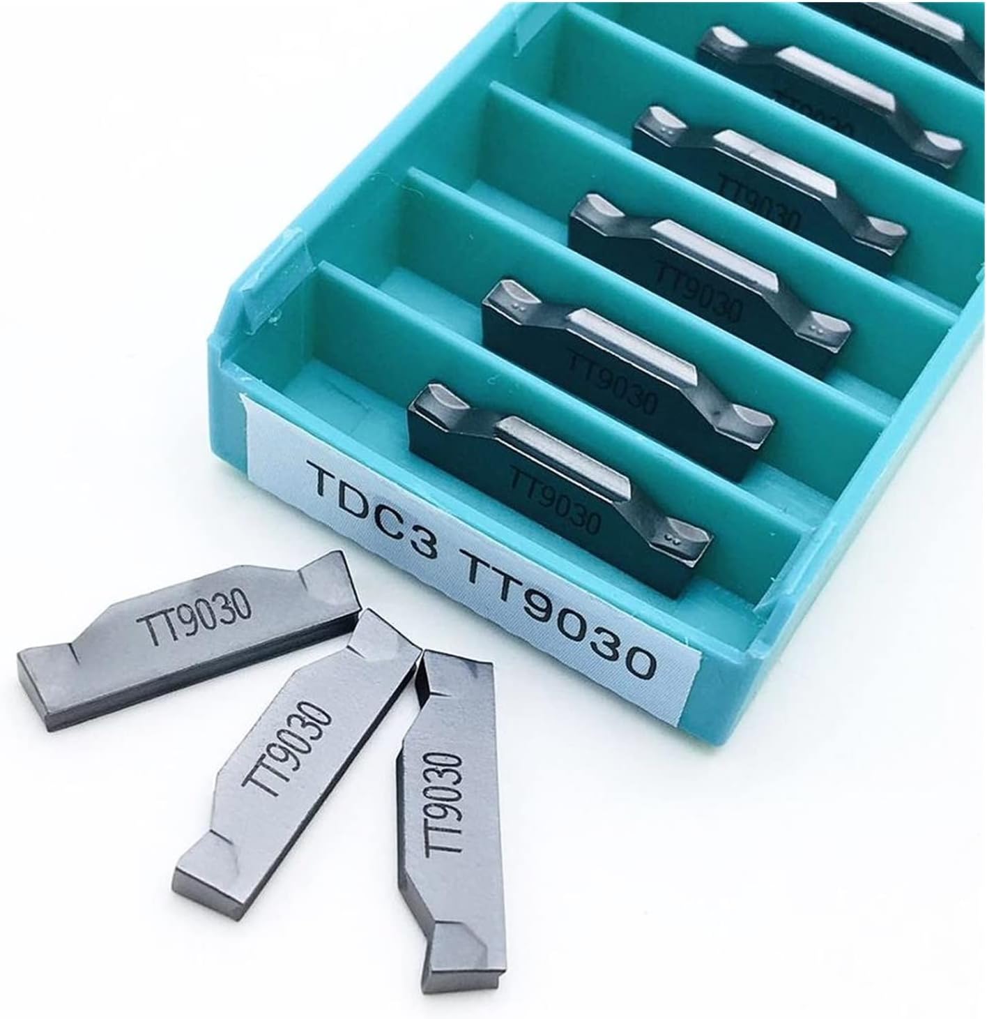 Carbide Milling Cutter TDC3 TT9030 Carbide Inserts Slotting CNC Turning Inserts Slotting Inserts TDC3 (Angle : TDC3 TT9030, Shank Diameter : 10PCS(1box))