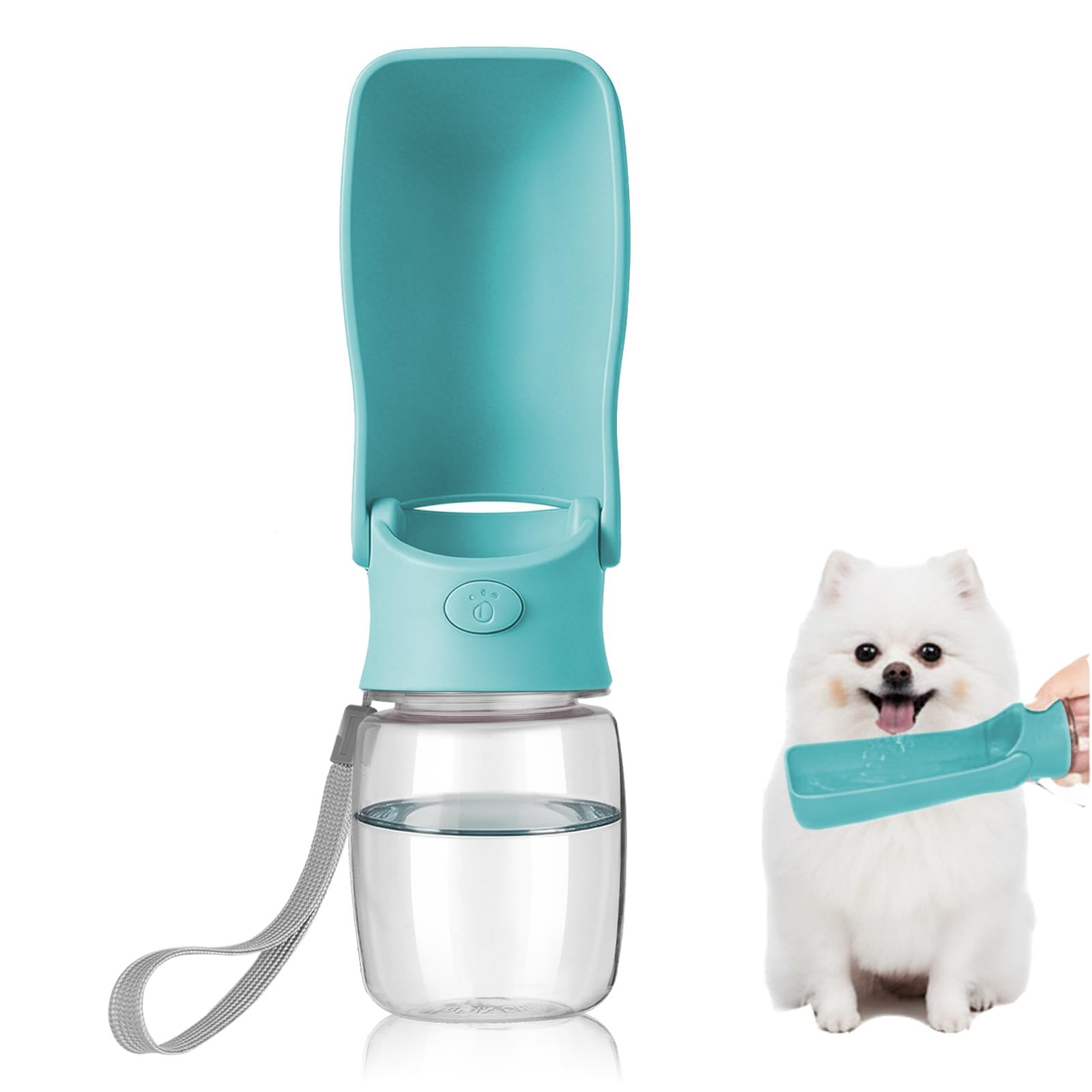 Pet Supplies : Foldable Dog Water Bottle, 2in1 Portable Leak Proof