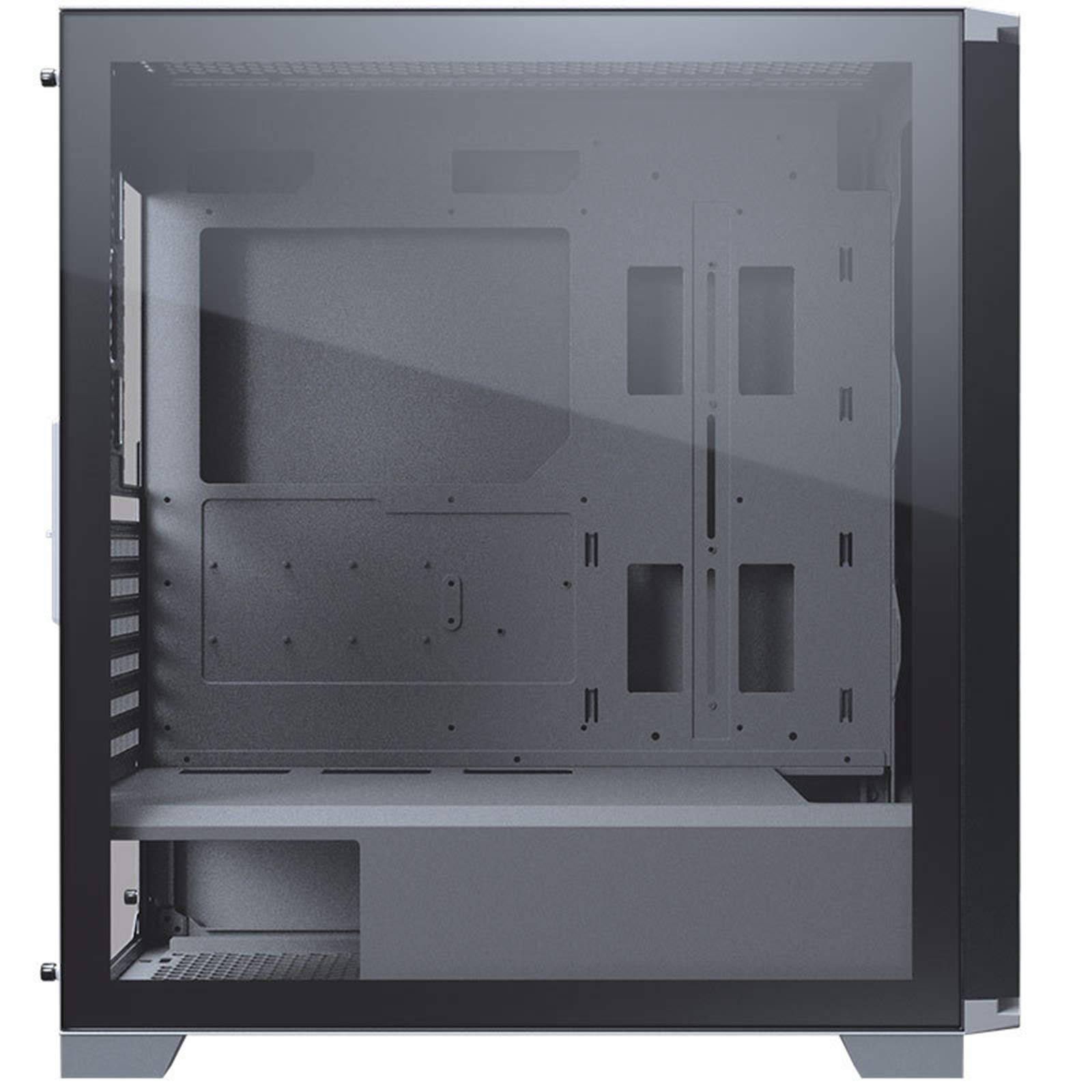 Caso PC Gaming - USB3.0 Port - Vetro temperato Laterale Pannello di Gestione Cavi - Be Quiet Water-Cooling Ready - Integrato RGB - Nero/Whine,Nero