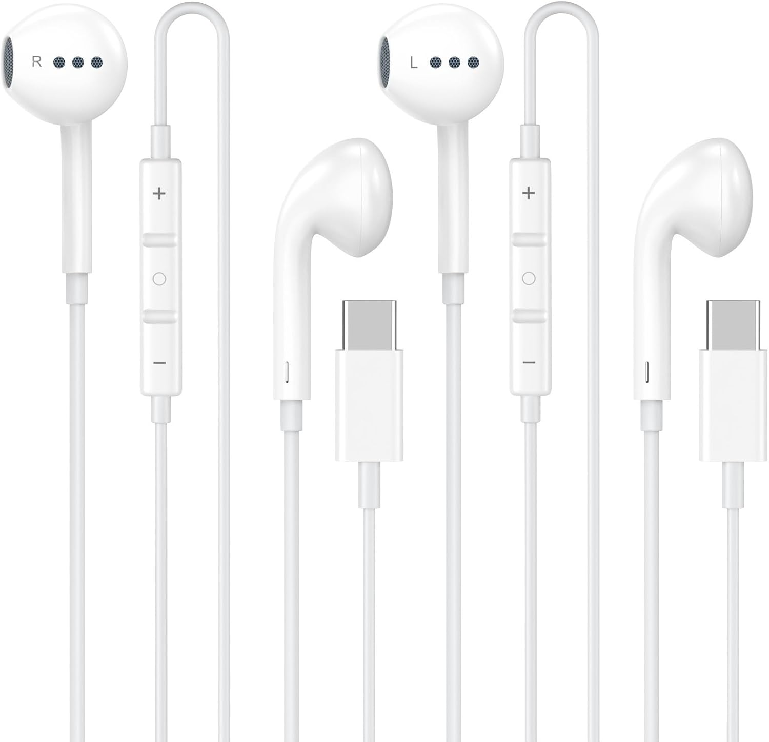 USB C Wired Headphones for iPhone 17 16 15