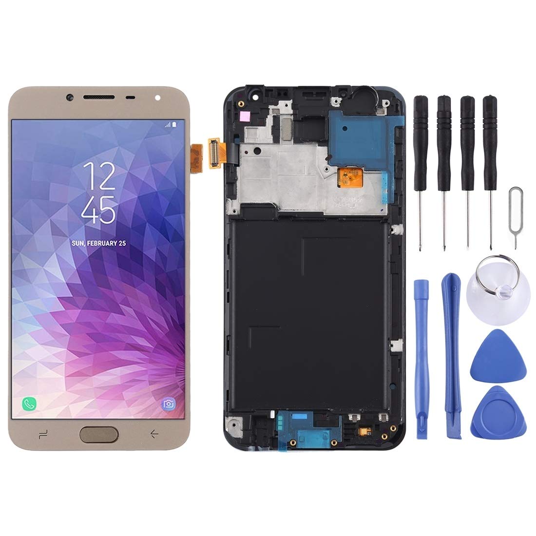 Écran LCD Galaxy J4 J400F Noir avec vitre tactile et châssis assemblé