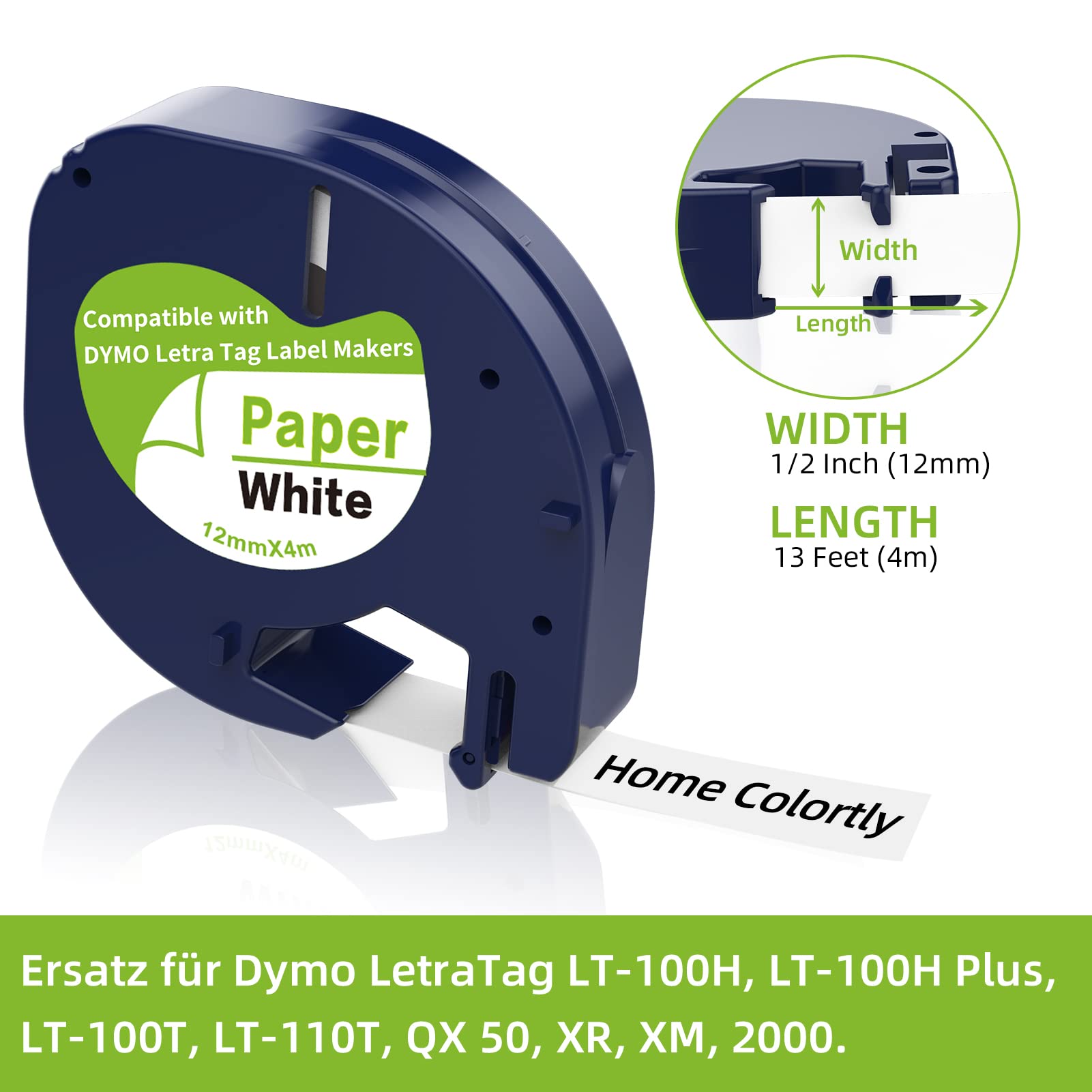Koop uw Labeltape Dymo LetraTag 12mm assorti 3 s bij WKS Office Shop