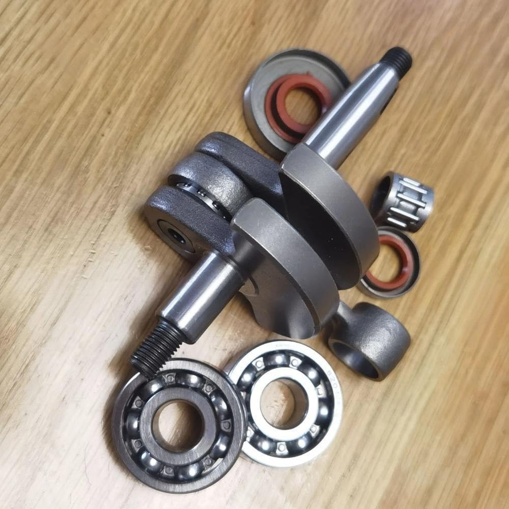 Cigüeñal FS220 con cojinete y retenes de Aceite, Compatible desbrozadoras FS180, FS280(Crankshaft Set)