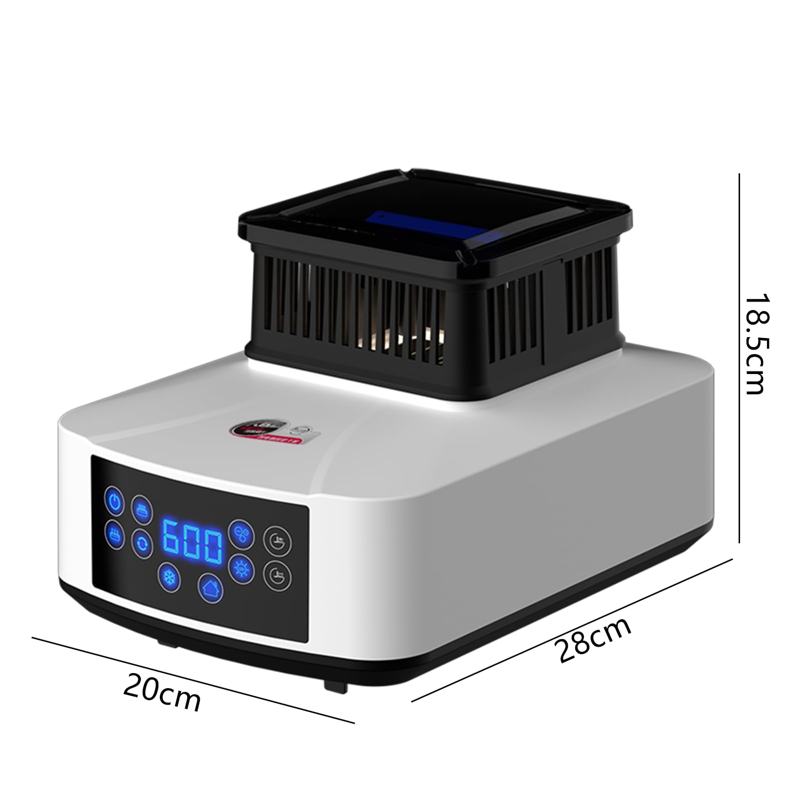 Secador eléctrico portátil, 2200 W, secadora de ropa con mando a distancia, sincronización de cuatro velocidades (60/120/180/240 min), secador de ropa mudo para casa, lavandería, apartamento