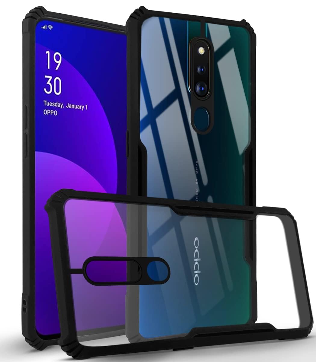 Jkobi Back Cover Case for Oppo F11 Pro (Shockproof with Polycarbonate Clear Panel | Professional Black) (B0CCYSQH5C) Amazon Price History, Amazon Price Tracker