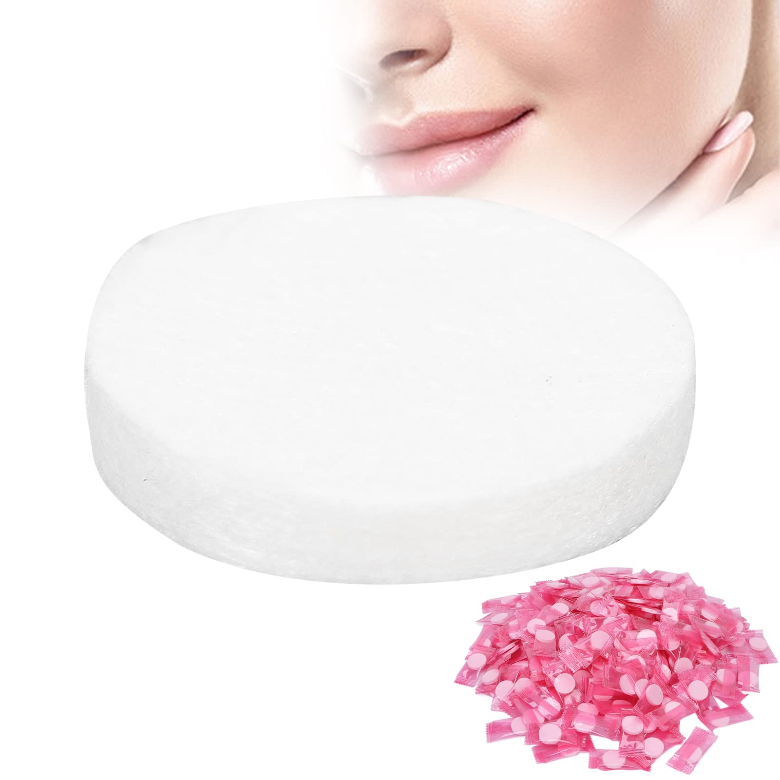 500 pezzi maschera facciale monouso compressa, maschera facciale compressa, confezione individuale in seta maschera, foglio maschera facciale compressa fai da te per la