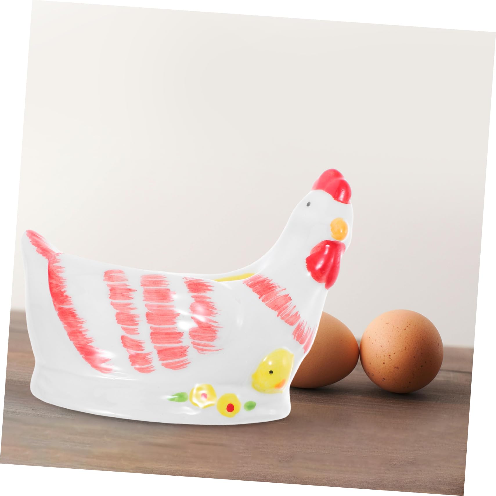 Alipis Porte Œufs Coq Forme Plateau Œufs Durs Coquetier Présentoir Cuisine Rangement Table