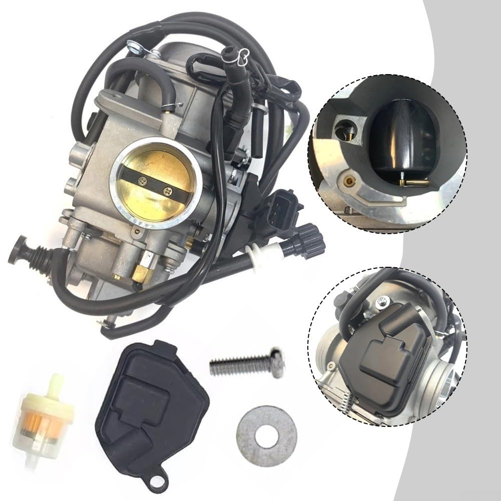 Carburador para Honda Rincon 650 TRX650FA TRX650FGA 2003-2005, 16100-HN8-013 Kit de carburador de repuesto compatible con vehículos todoterreno ATV