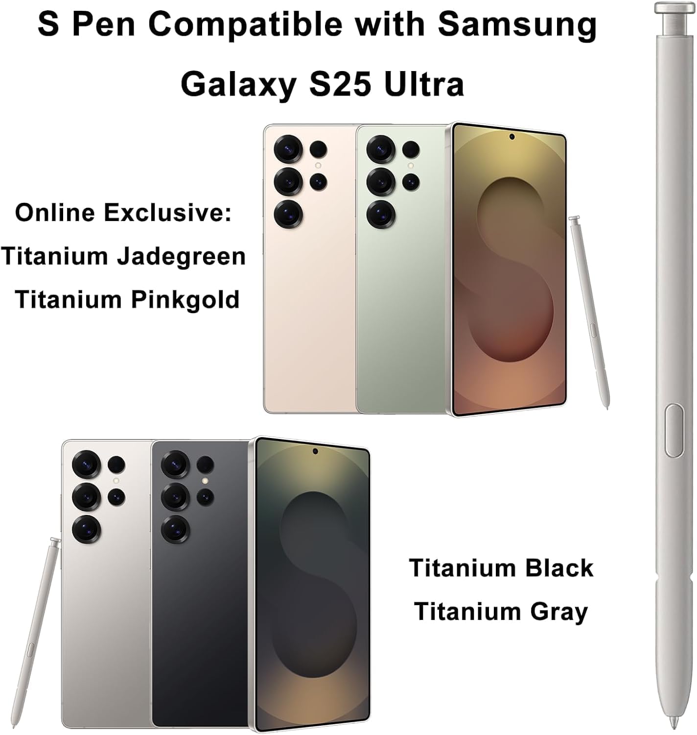 Samsung Galaxy S25 Ultra S Pen di Ricambio, Stilo Digitale Grigio