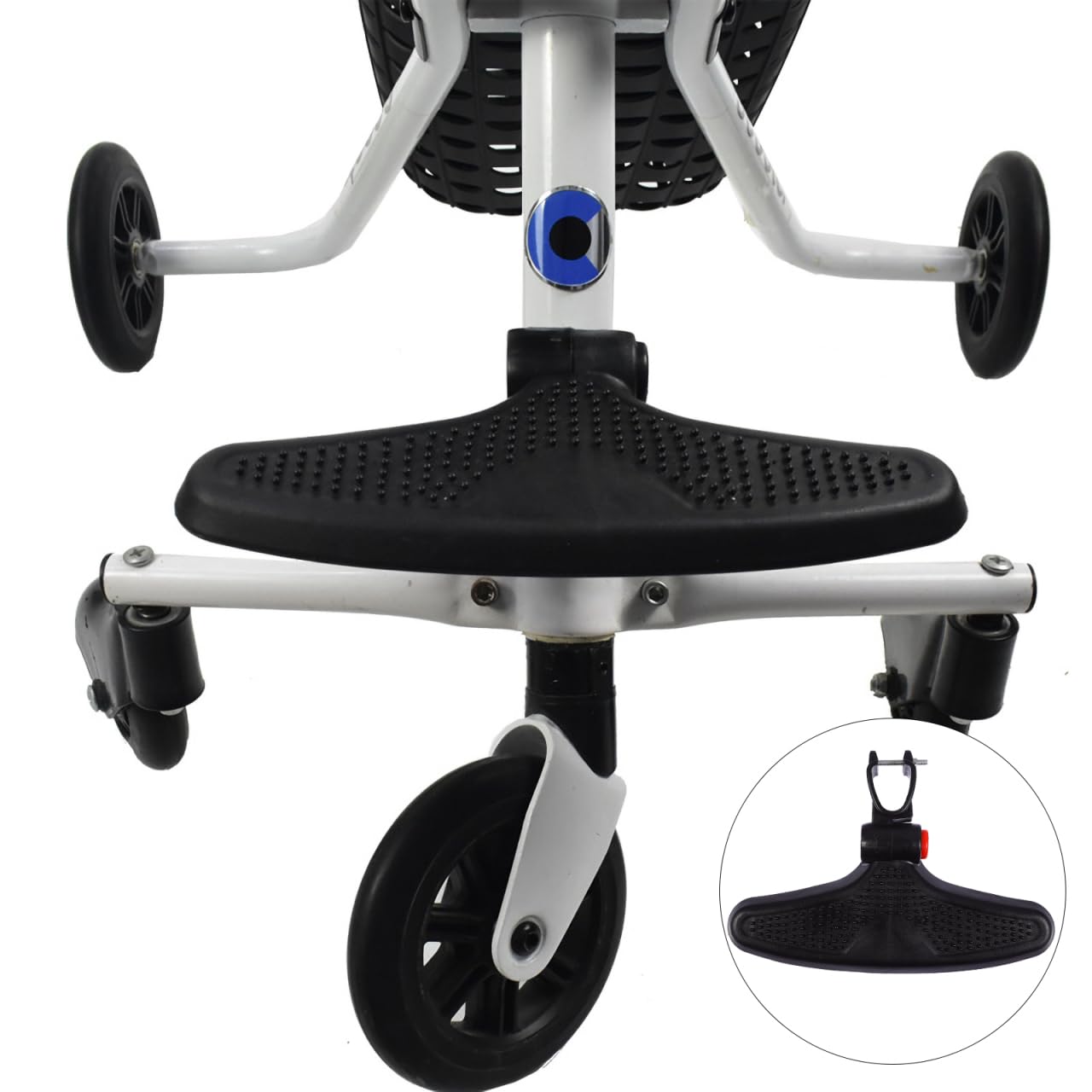 Toddmomy Adjustable Baby Stroller Footboard Pedal with Extendable Height and Angle Universal Pushchair Footrest Accessory for Comfortable Toddler Support - Image 4