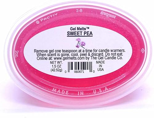 Miniatura 4 de 3 Pack SWEET PEA Aroma Easy Peel Gel Melts For Warmers And Burners By The Gel Candle Company PEEL, MELT AND ENJOY