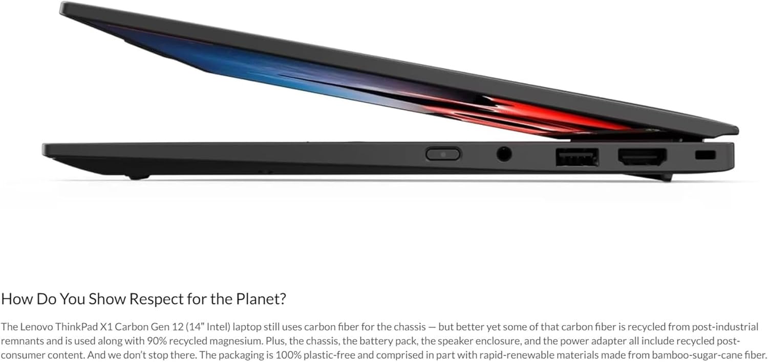 Sustainable Design: The Lenovo ThinkPad X1 Carbon Gen 12 Laptop